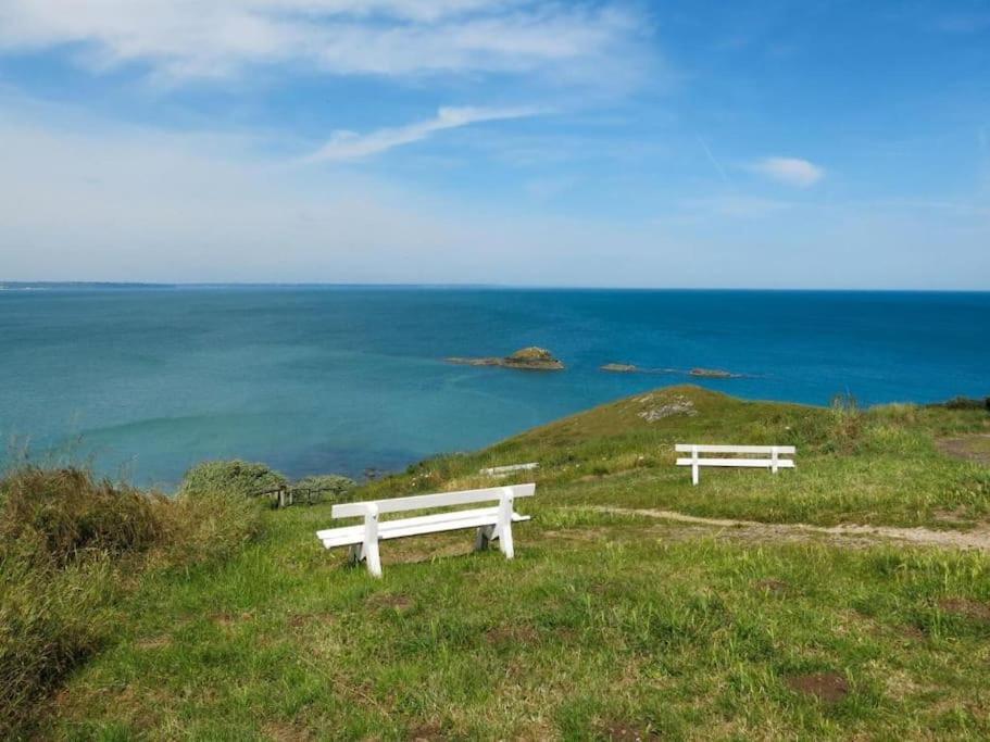 Appart Vue Mer-Au Pied Du Chemin De Randonnee " Bassan" Плангенуаль Экстерьер фото